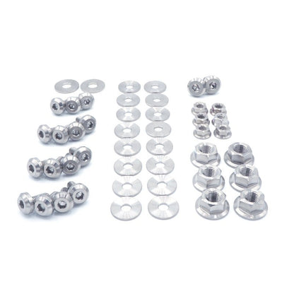 Stage 1 Titanium Hardware Engine Bay Kit - Nissan S15 (1999 - 2002) - JDMuscleHardware KitsNIS-056-Ti-POLPolished