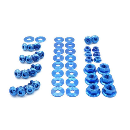 Stage 1 Titanium Hardware Engine Bay Kit - Nissan S15 (1999 - 2002) - JDMuscleHardware KitsNIS-056-Ti-BLUBlue