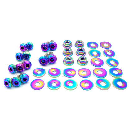 Stage 1 Titanium Hardware Engine Bay Kit - Subaru Impreza GC8 (1992 - 2001) - JDMuscleHardware KitsSUB-020-Ti-TBCosmic Burn