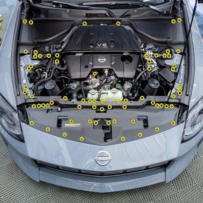 Stage 2 Titanium Hardware Engine Bay Kit - 2023+ Nissan Z - JDMuscleHardware KitsNIS-090-Ti-GLDGold