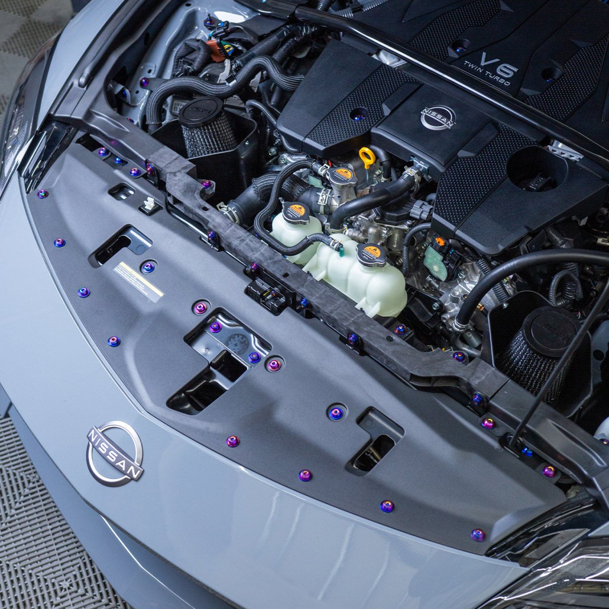 Stage 2 Titanium Hardware Engine Bay Kit - 2023+ Nissan Z - JDMuscleHardware KitsNIS-090-Ti-POLPolished