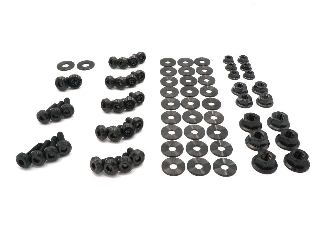 Stage 2 Titanium Hardware Engine Bay Kit - Nissan S15 (1999 - 2002) - JDMuscleHardware KitsNIS-055-Ti-BLKBlack