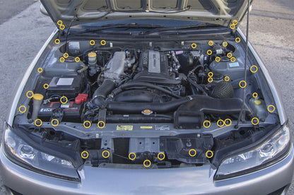 Stage 2 Titanium Hardware Engine Bay Kit - Nissan S15 (1999 - 2002) - JDMuscleHardware KitsNIS-055-Ti-SLKOil Slick