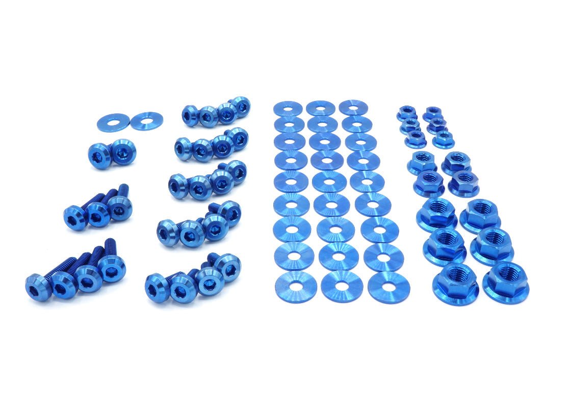 Stage 2 Titanium Hardware Engine Bay Kit - Nissan S15 (1999 - 2002) - JDMuscleHardware KitsNIS-055-Ti-BLUBlue
