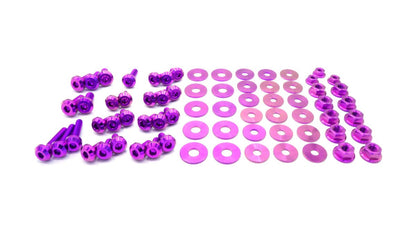 Stage 2 Titanium Hardware Engine Bay Kit - Subaru Impreza GC8 (1992 - 2001) - JDMuscleHardware KitsSUB-021-Ti-PRPPurple