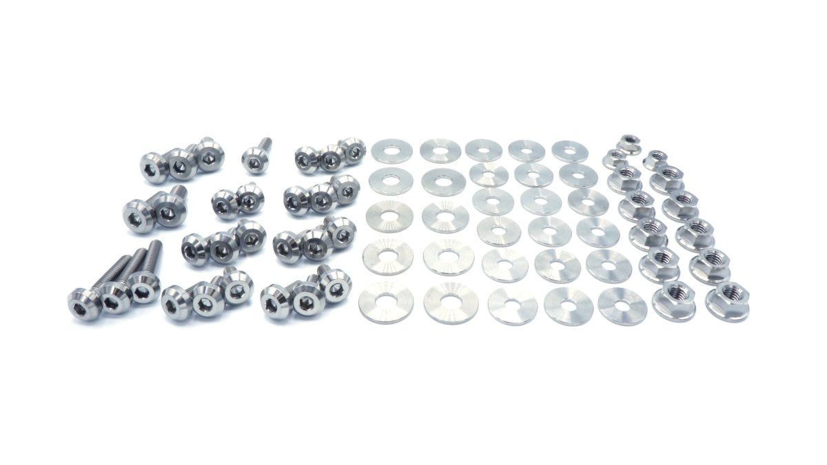 Stage 2 Titanium Hardware Engine Bay Kit - Subaru Impreza GC8 (1992 - 2001) - JDMuscleHardware KitsSUB-021-Ti-POLPolished