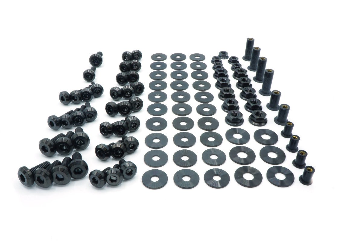 Stage 2 Titanium Hardware Engine Bay Kit - Subaru WRX/STI (2015 - 2021) - JDMuscleHardware KitsSUB-015-Ti-BLKBlack