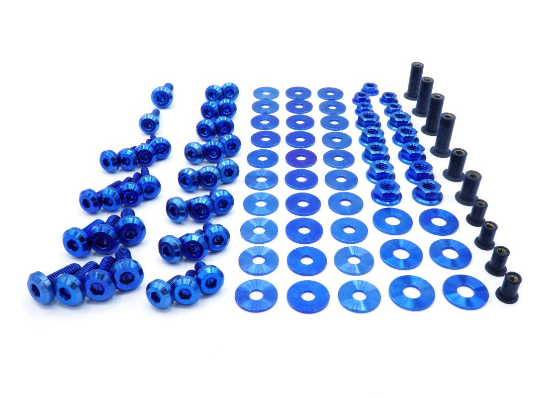 Stage 2 Titanium Hardware Engine Bay Kit - Subaru WRX/STI (2015 - 2021) - JDMuscleHardware KitsSUB-015-Ti-BLUBlue