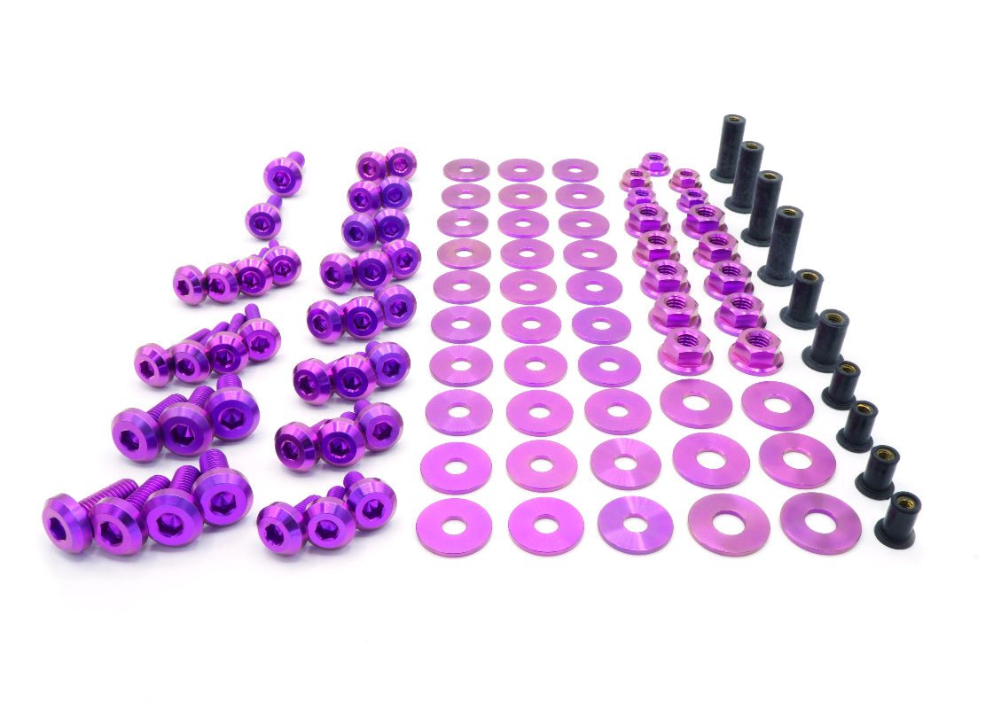 Stage 2 Titanium Hardware Engine Bay Kit - Subaru WRX/STI (2015 - 2021) - JDMuscleHardware KitsSUB-015-Ti-PRPPurple