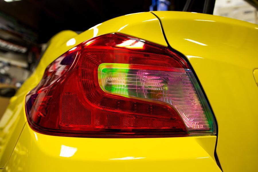 StickerFab [15-21 WRX/STI] Smoked Tail Light Overlays - Dark, Light, Red, or Yellow - JDMuscleTail Lights15WRXTLCHChameleon