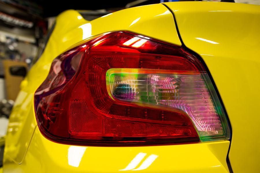 StickerFab [15-21 WRX/STI] Smoked Tail Light Overlays - Dark, Light, Red, or Yellow - JDMuscleTail Lights15WRXTLCHChameleon