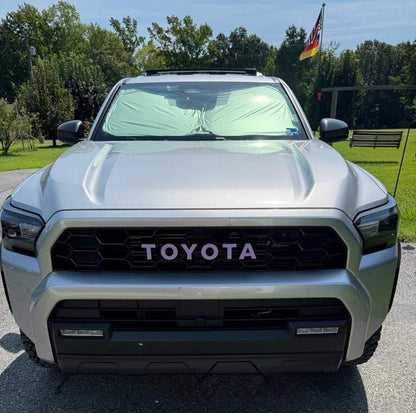 StickerFab TOYOTA Front Grille Acrylic Emblem Overlays - 2025+ 4Runner TRD Pro / Trailhunter - JDMuscleEmblems254RUNNER-FTPTH-AC-WHWhite
