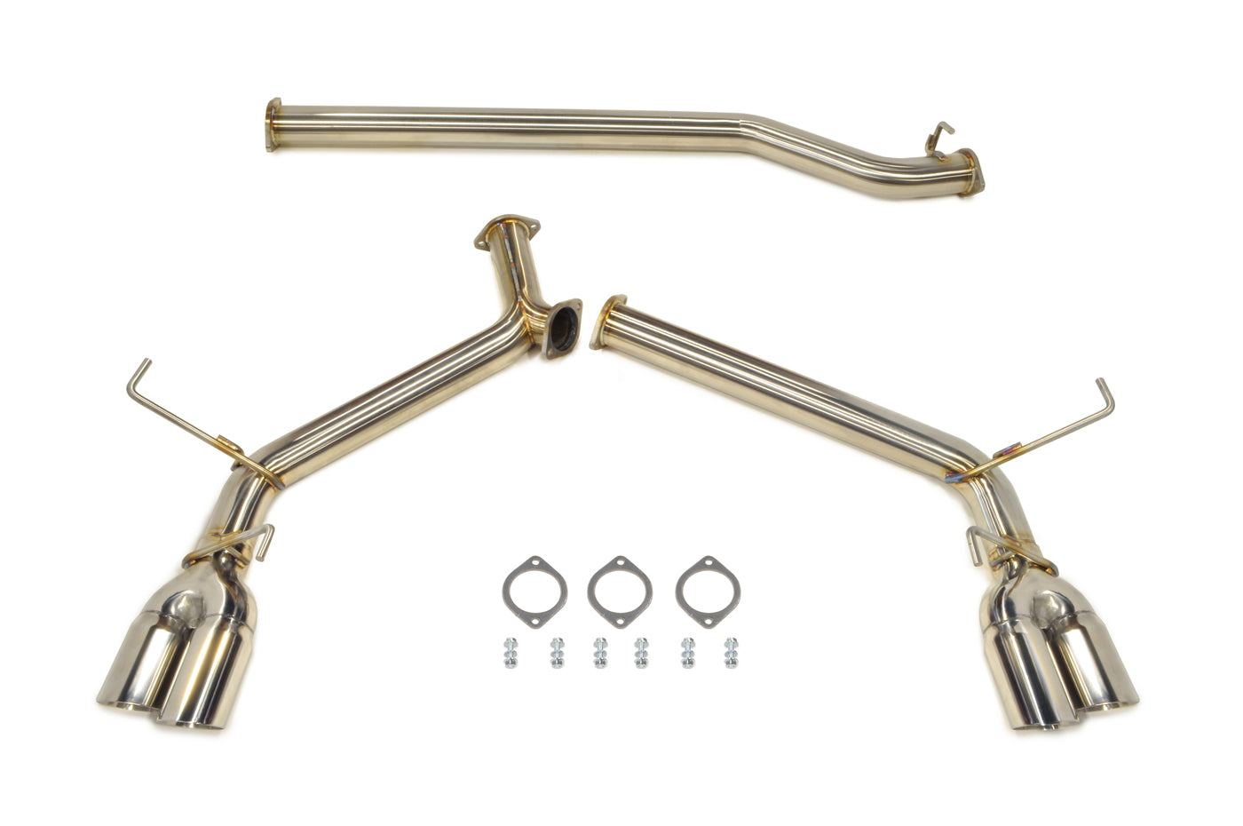 STM Stainless Dual Exit Cat-Back Exhaust for 22-24 WRX