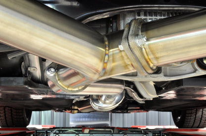STM Stainless Dual Exit Cat - Back Exhaust for [22 - 26 WRX] - JDMuscleExhaustSTM-VBWRX-EXDE-SS-NRNon - Resonated