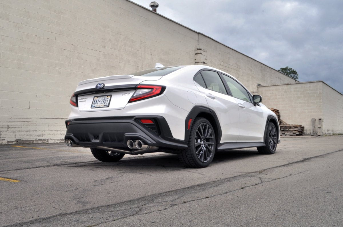 STM Stainless Dual Exit Cat - Back Exhaust for [22 - 26 WRX] - JDMuscleExhaustSTM-VBWRX-EXDE-SS-RResonated