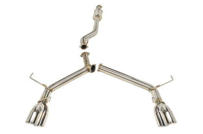 STM Stainless Dual Exit Cat - Back Exhaust for [22 - 26 WRX] - JDMuscleExhaustSTM-VBWRX-EXDE-SS-NRNon - Resonated