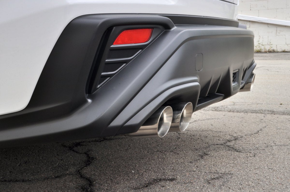 STM Stainless Dual Exit Cat - Back Exhaust for [22 - 26 WRX] - JDMuscleExhaustSTM-VBWRX-EXDE-SS-RResonated