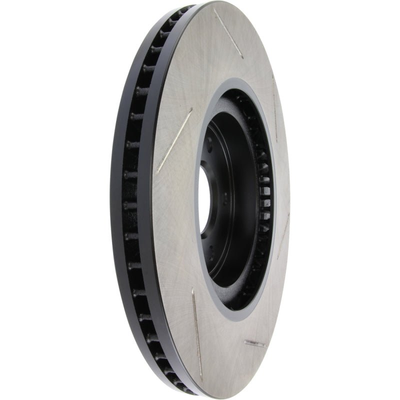 StopTech [09 Nissan 350Z][09-19 Nissan 370Z][08-13 Infiniti G37] Power Slot Sport Slotted Front Right Rotor - Black E-Coated - JDMuscleBrake Rotorssto126.42100SR