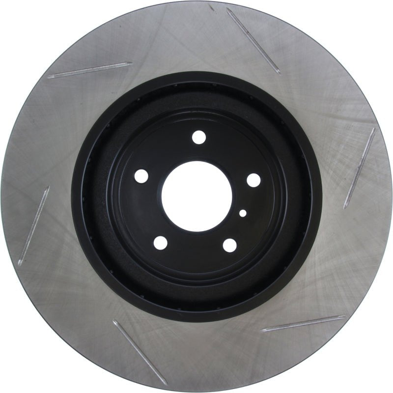 StopTech [09 Nissan 350Z][09-19 Nissan 370Z][08-13 Infiniti G37] Power Slot Sport Slotted Front Right Rotor - Black E-Coated - JDMuscleBrake Rotorssto126.42100SR