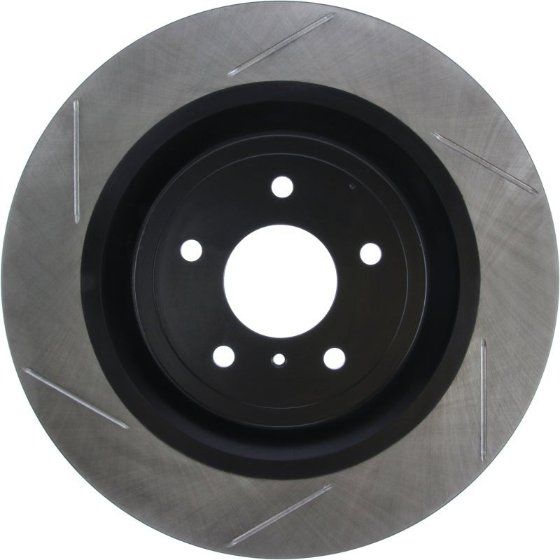 StopTech [09 Nissan 350Z][09-19 Nissan 370Z][08-13 Infiniti G37] Power Slot Sport Slotted Front Right Rotor - Black E-Coated - JDMuscleBrake Rotorssto126.42100SR