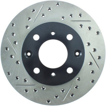 StopTech [90-00 Civic][93-97 Civic del Sol][90-91 CRX] Drilled and Slotted Right Front Rotor - Black E-Coated - JDMuscleBrake Rotorssto127.40023R