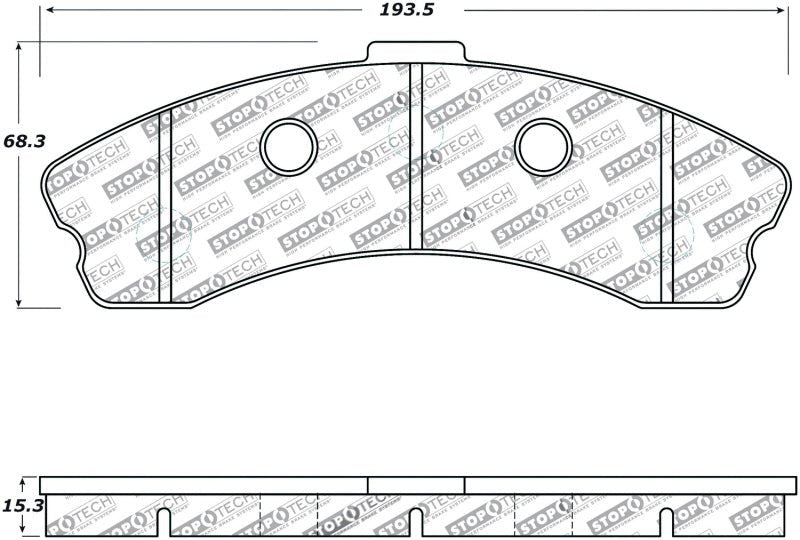 StopTech Performance Front Brake Pads for 2006 - 2013 Chevrolet Corvette Z06 | sto309.11850 - JDMuscleSPK271036