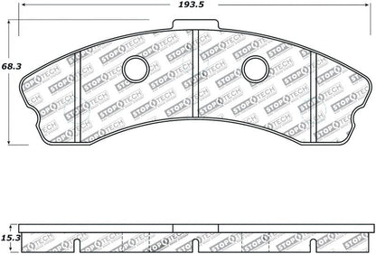 StopTech Performance Front Brake Pads for 2006 - 2013 Chevrolet Corvette Z06 | sto309.11850 - JDMuscleSPK271036