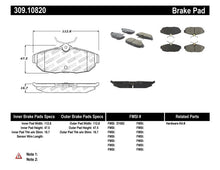 StopTech Performance Rear Brake Pads for 2005 - 2011 Ford Mustang and GMC Sierra | sto309.10820 - JDMuscleSPK279871