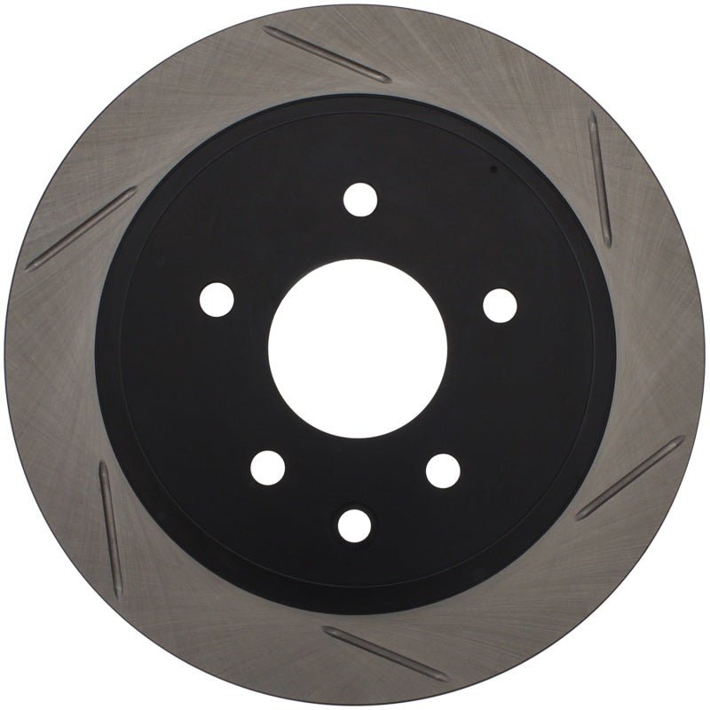 StopTech Power Slot [03-05 350Z] [03-05 G35] SportStop Slotted Rear Left Rotor - Black E-Coated - JDMuscleBrake Rotorssto126.42077SL