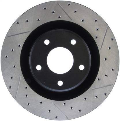 StopTech Power Slot 05 - 07 Cadillac XLR / 06 - 09 Chevy Corvette Front Left Drilled & Slotted Rotors | sto127.62085L - JDMuscleSPK271160