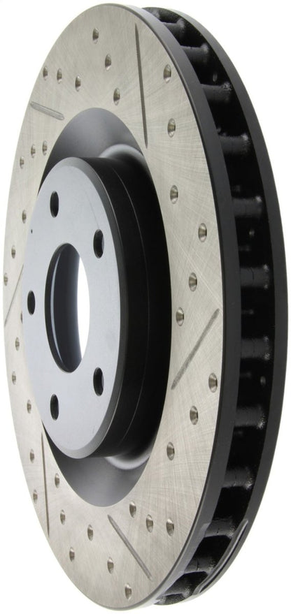 StopTech Power Slot 05 - 07 Cadillac XLR / 06 - 09 Chevy Corvette Front Left Drilled & Slotted Rotors | sto127.62085L - JDMuscleSPK271160