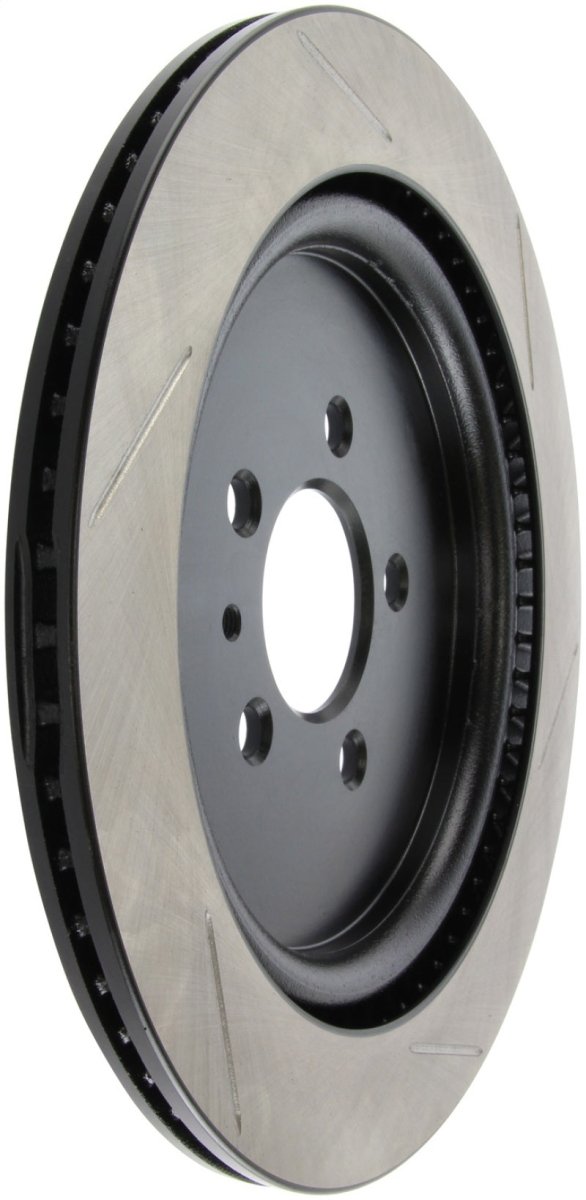 StopTech Premium High Carbon Slotted Brake Rotor for 2013 - 2014 Ford Mustang and Shelby GT500 – Rear Right | sto126.61105SR - JDMuscleSPK4327839