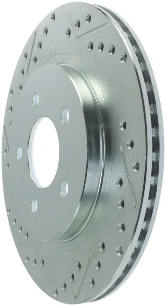 StopTech Select Sport 05 - 10 Ford Mustang GT Rear Right Slotted and Drilled Rotor | sto227.61087R - JDMuscleSPK4331455