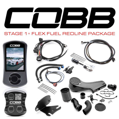 Cobb 15-17 Stage 1+ CAN Flex Fuel Redline Carbon Fiber Power Package | SUB0040W1P-1FF-RED