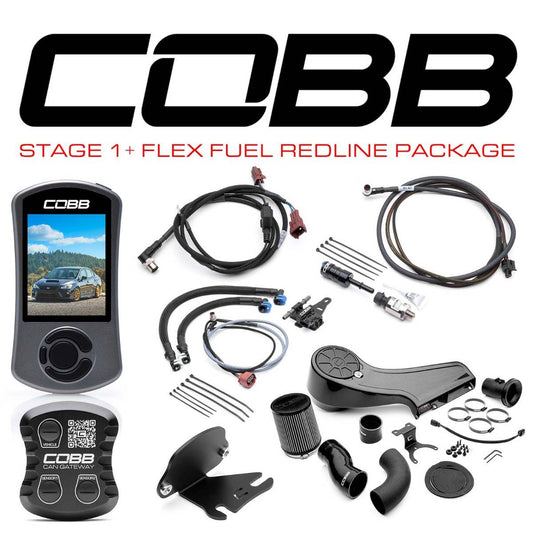 Cobb 18-21 Stage 1+ CAN Flex Fuel Redline Carbon Fiber Power Package | SUB0040W1P-2FF-RED