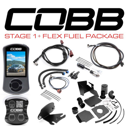 Cobb 18-21 Subaru WRX Stage 1+ CAN Flex Fuel Power Package - SF Intake | SUB0041W1P-2FF