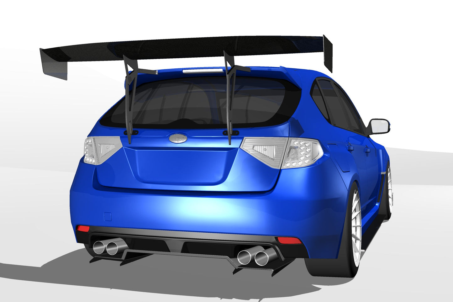 Epsilon+ [07-14 Impreza Hatchback GR] Diffuser V1+