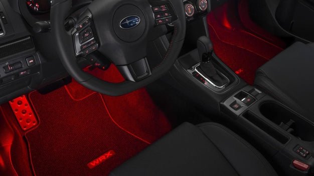 Subaru OEM [12 - 21 WRX/STI, 13 - 17 Crosstrek, 12 - 18 Forester] Footwell Illumination Kit Red | H701SFJ101 - JDMuscleInterior LightingH701SFJ101