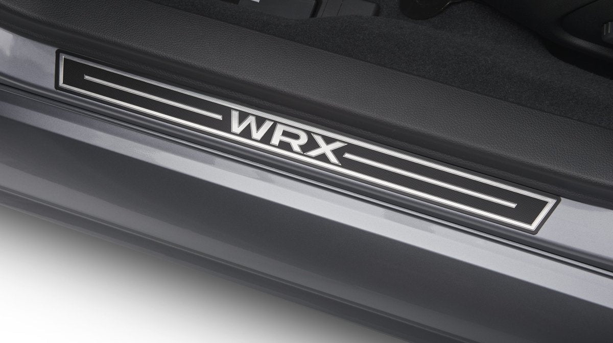 Subaru OEM [15 - 26 WRX] WRX Logo Door Sill Plates | E101SVA001 - JDMuscleInterior AccessoriesSUBE101SVA001