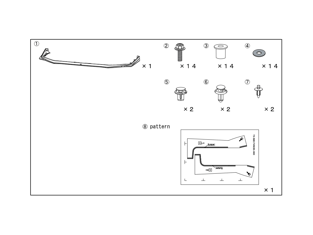 Subaru OEM [18 - 21 WRX/STI] Front Under Spoiler | E2410VA030 - JDMuscleFront LipsSUBE2410VA030