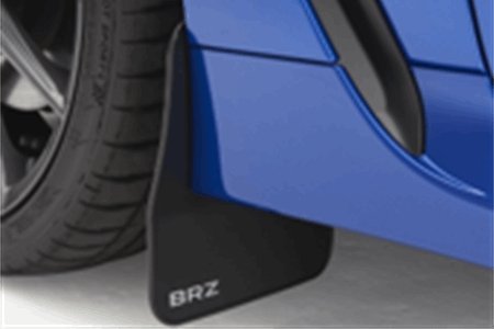 Subaru OEM 2022 BRZ Mudflap Set Black w/ White Logo | J101SCC000 - JDMuscleMudflapsJ101SCC000