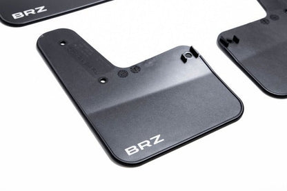 Subaru OEM 2022 BRZ Mudflap Set Black w/ White Logo | J101SCC000 - JDMuscleMudflapsJ101SCC000