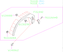 Subaru OEM [22 - 26 WRX] Right Rear Fender Flare | 91112VC440 - JDMuscleExterior GarnishesSUB91112VC440