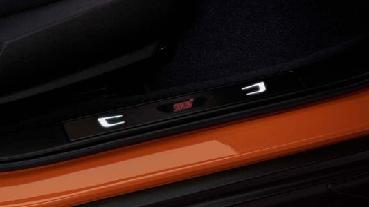 Subaru OEM 22-24 WRX Illuminated STI Logo Door Sill Plates | H461SVC210