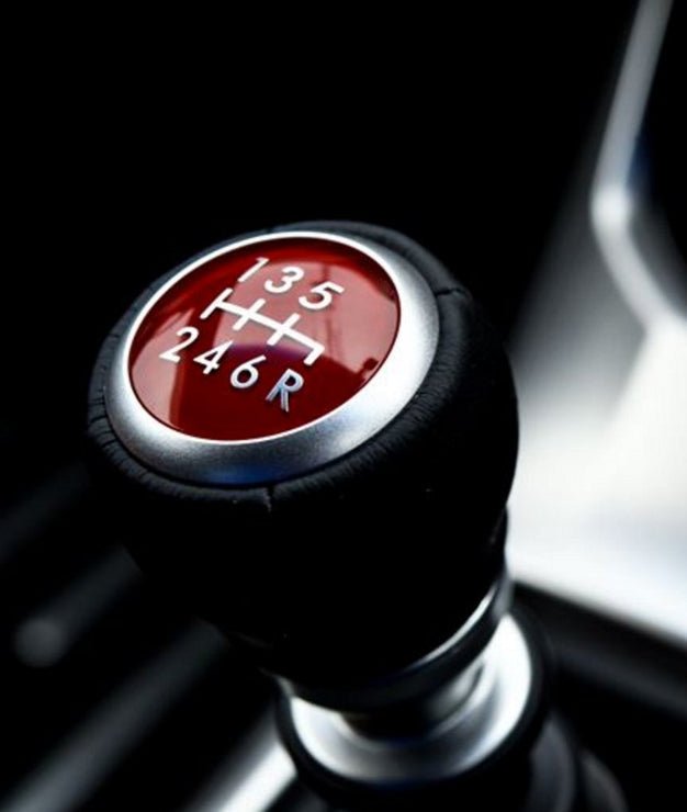 Subaru OEM STI Leather Shift Knob Red Center 6 Speed Subaru Models | 35022VA010 - JDMuscleShift KnobsSUB35022VA010