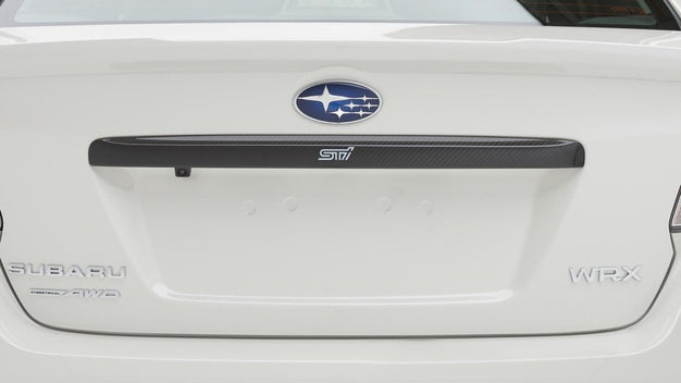 Subaru OEM [15-21 WRX/STI] STI Carbon Fiber Rear Trunk Lid Garnish