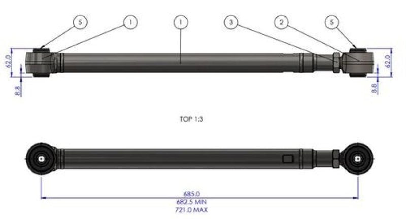 SuperPro HD Adjustable Rear Trailing Arm Set for Toyota Land Cruiser 200 Series and Lexus LX570 | sprTRC1139 - JDMuscleSPK819928
