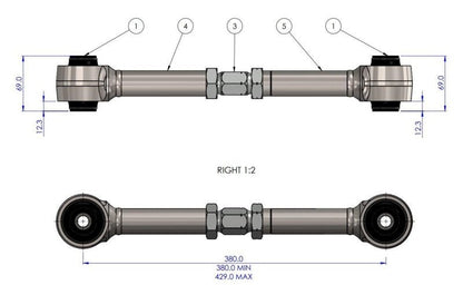 SuperPro HD Adjustable Upper Trailing Arm Set for Toyota Tundra and Sequoia (Part SPRTRC1138) | sprTRC1138 - JDMuscleSPK817350