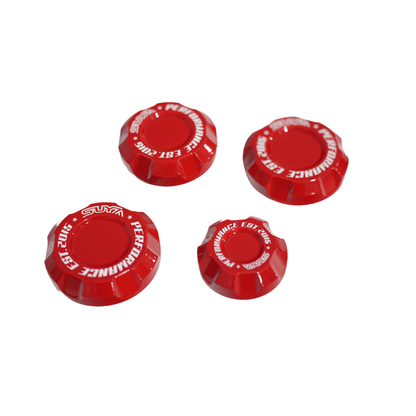 Suya Performance Billet Aluminum Engine Bay Caps 4PC Set [All Subaru Models] - JDMuscleDress Up KitsSUYA-ENG-SUB-TETeal