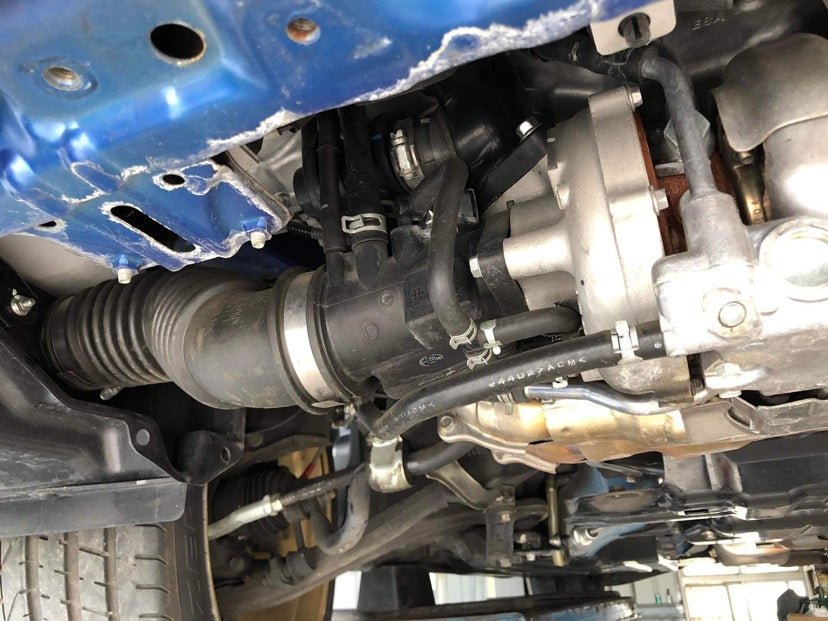 TDMI Billet Aluminum Turbo Inlet - JDMuscleVABATIV2Blue